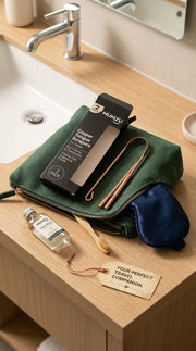 Pure Copper Tongue Scraper (with Cotton Pouch)